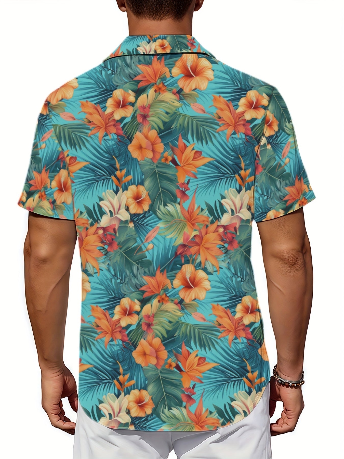 Palm Tree-style Short-sleeved Shirt
