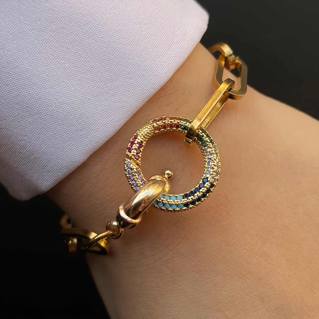 EJ Elegant Double Buckle Stainless Steel Bracelet