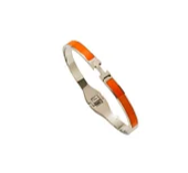 EJ Round Titanium Steel 18k Gold Plated Bangles
