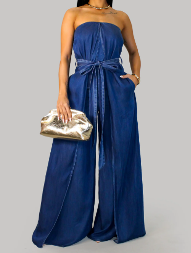 Casual Jumpsuit - Denim