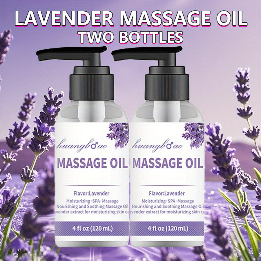 Lavender& Jojoba Body Massage Oil Bundle- Deep Moisturizing Nourishing Skincare