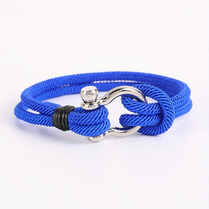 Anchor Style Braided Rope Bracelet