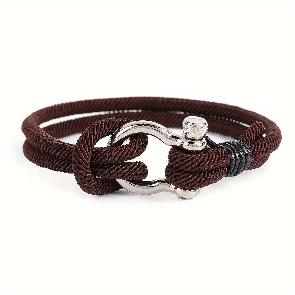 Anchor Style Braided Rope Bracelet