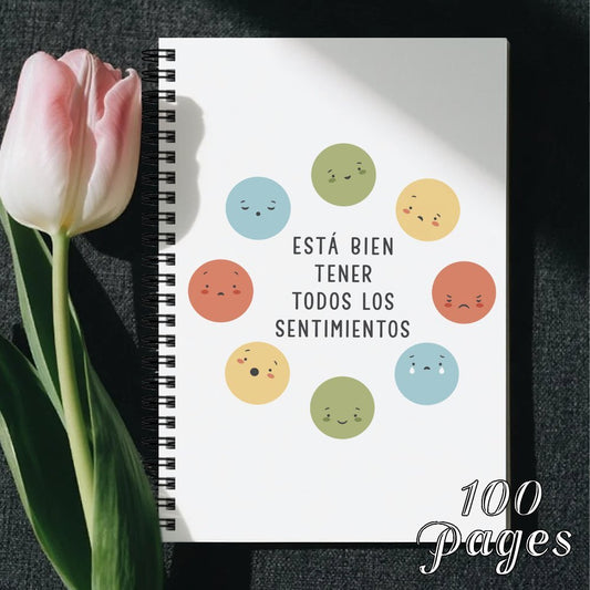 1pc Mental Health Journal with Spanish-Language Cover - Bilingual Counseling Notebook, Anxiety Relief & Emotional Expression Diary, for Women, Teens, Spanish Speakers - Mental Wellness Gift Idea