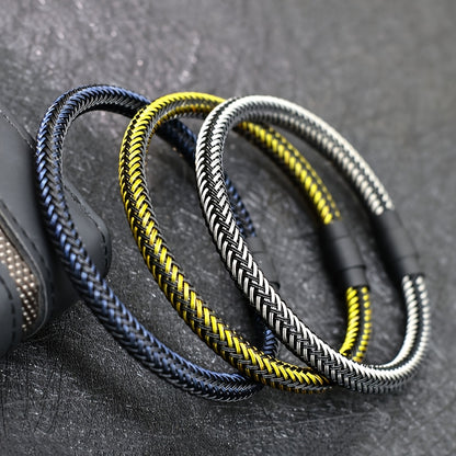 Braided Bracelet with Magnetic Clasp