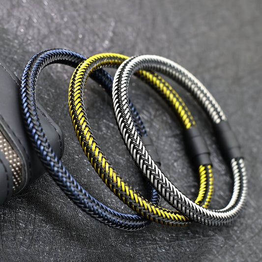 Braided Bracelet with Magnetic Clasp