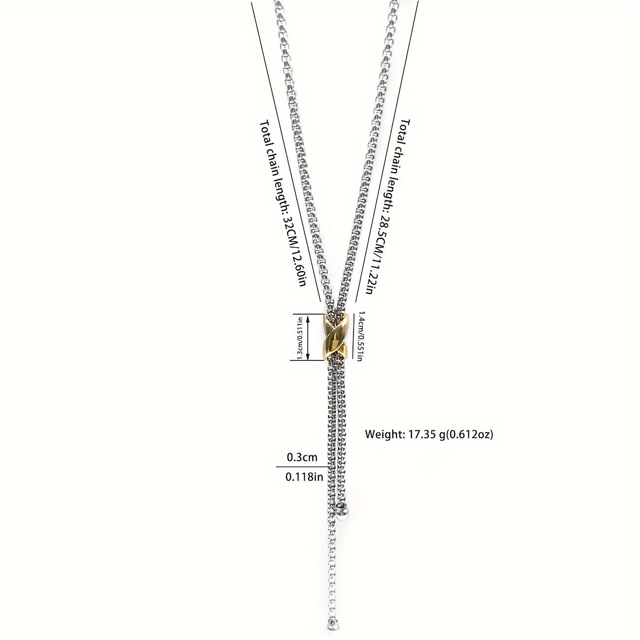 Elegant Y-Shaped Pearl Chain Necklace with Stainless Steel and Plating - Perfect for Everyday and Party Wear