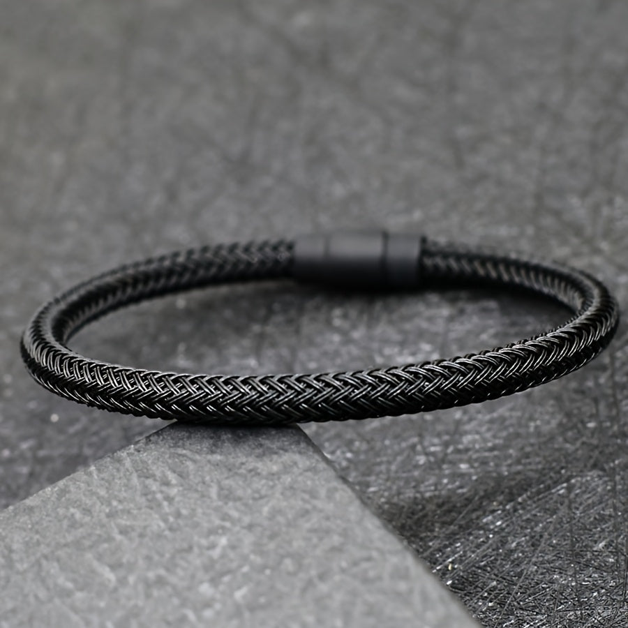 Braided Bracelet with Magnetic Clasp