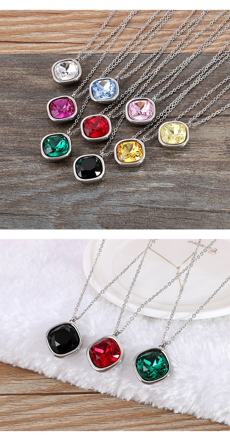 Titanium Steel 18K Gold Plated Fashion Geometric Necklace