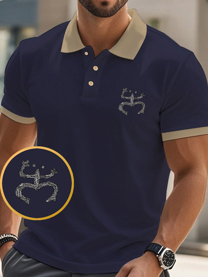 Men'S Polo Shirt with Puerto Rico Graphic