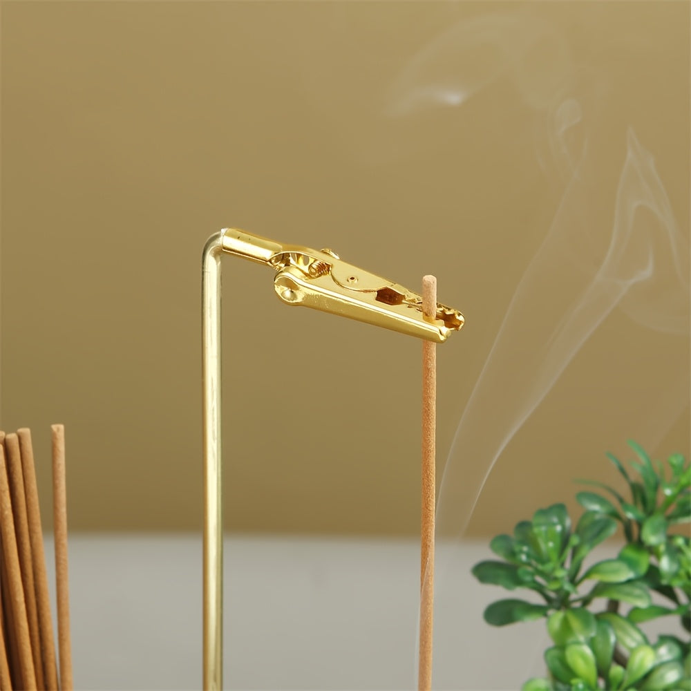 2-in-1 Elegant Glass Incense and Candle Holder