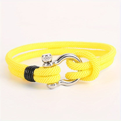 Anchor Style Braided Rope Bracelet