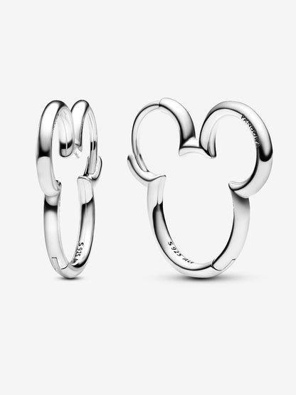 D MM Silhouette Hoop Earrings Sterling silver