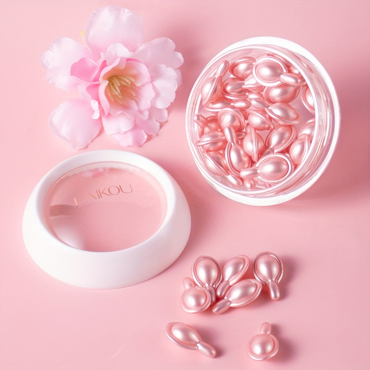 60-in-1 Sakura Skincare Set - All-in-One Facial Care Kit with Cleanser, Toner, Serum, Eye Cream, Face Cream, Masks