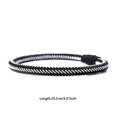Braided Bracelet with Magnetic Clasp