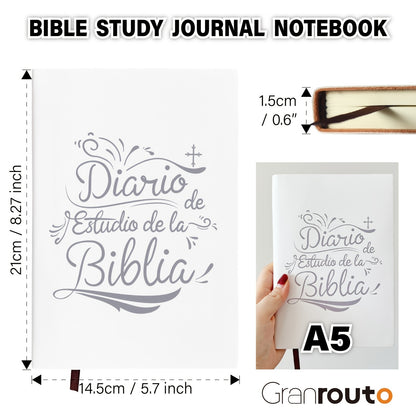 GRANROUTO Spanish Bible Study Journal - S.O.A.P Method Devotional Planner for Adults - Daily Scripture Notes & Prayer Reflections