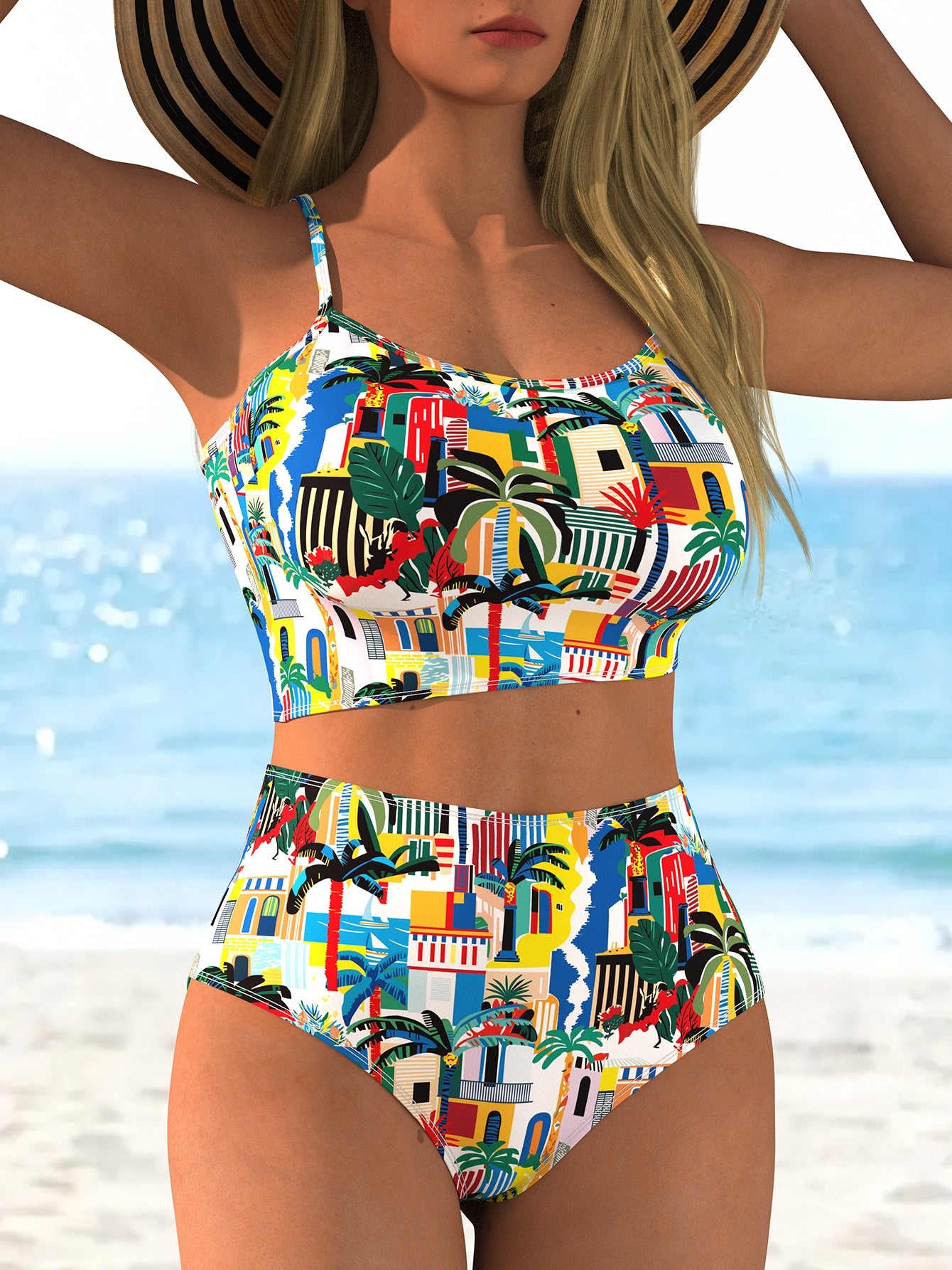 High Waist Bikini Set | Floral Print