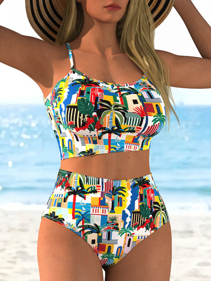 High Waist Bikini Set | Floral Print