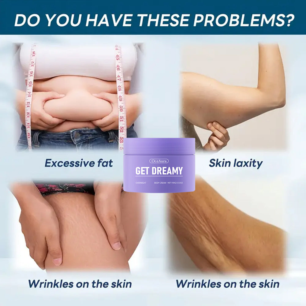 5pcs GET-DREAMY Overnight Toning Whip,Body Shaping And Moisturizing Cream