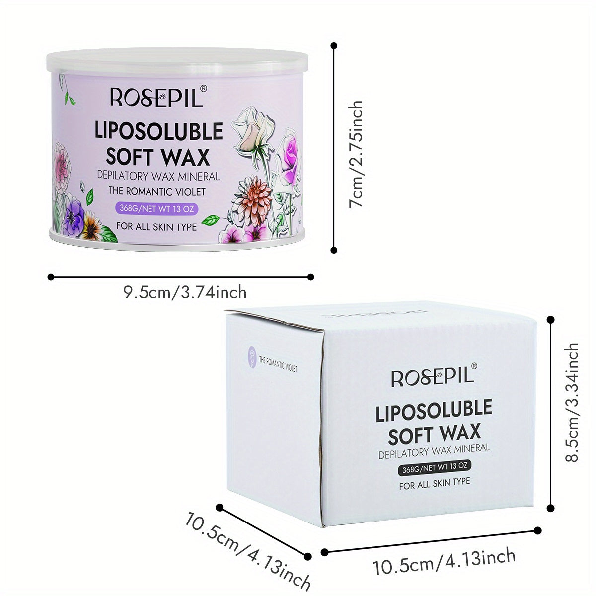 Natural Beeswax & Floral Soft Wax for Sensitive Light Beige - Low-Temperature Painless Hair Remova