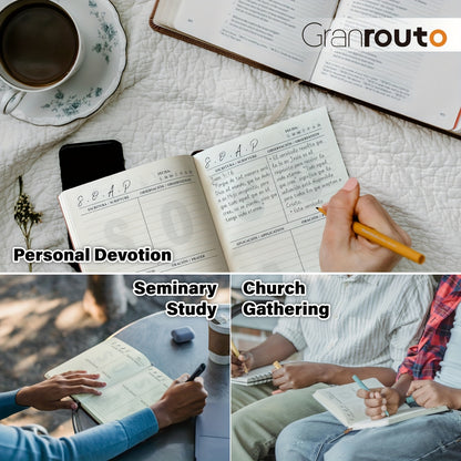 GRANROUTO Spanish Bible Study Journal - S.O.A.P Method Devotional Planner for Adults - Daily Scripture Notes & Prayer Reflections