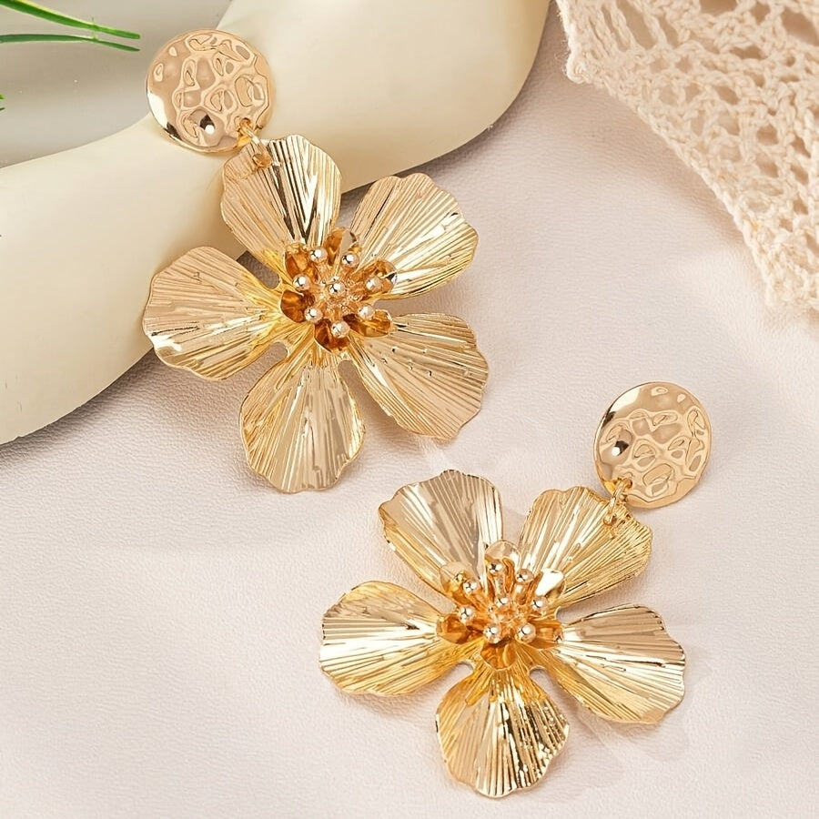 Vibrant Petal Drop Earrings