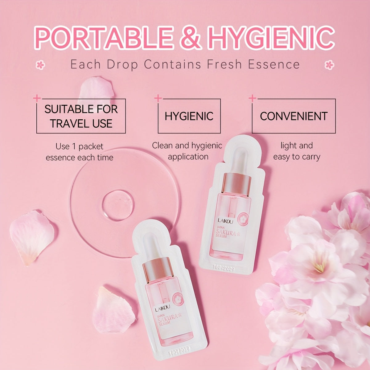 60-in-1 Sakura Skincare Set - All-in-One Facial Care Kit with Cleanser, Toner, Serum, Eye Cream, Face Cream, Masks