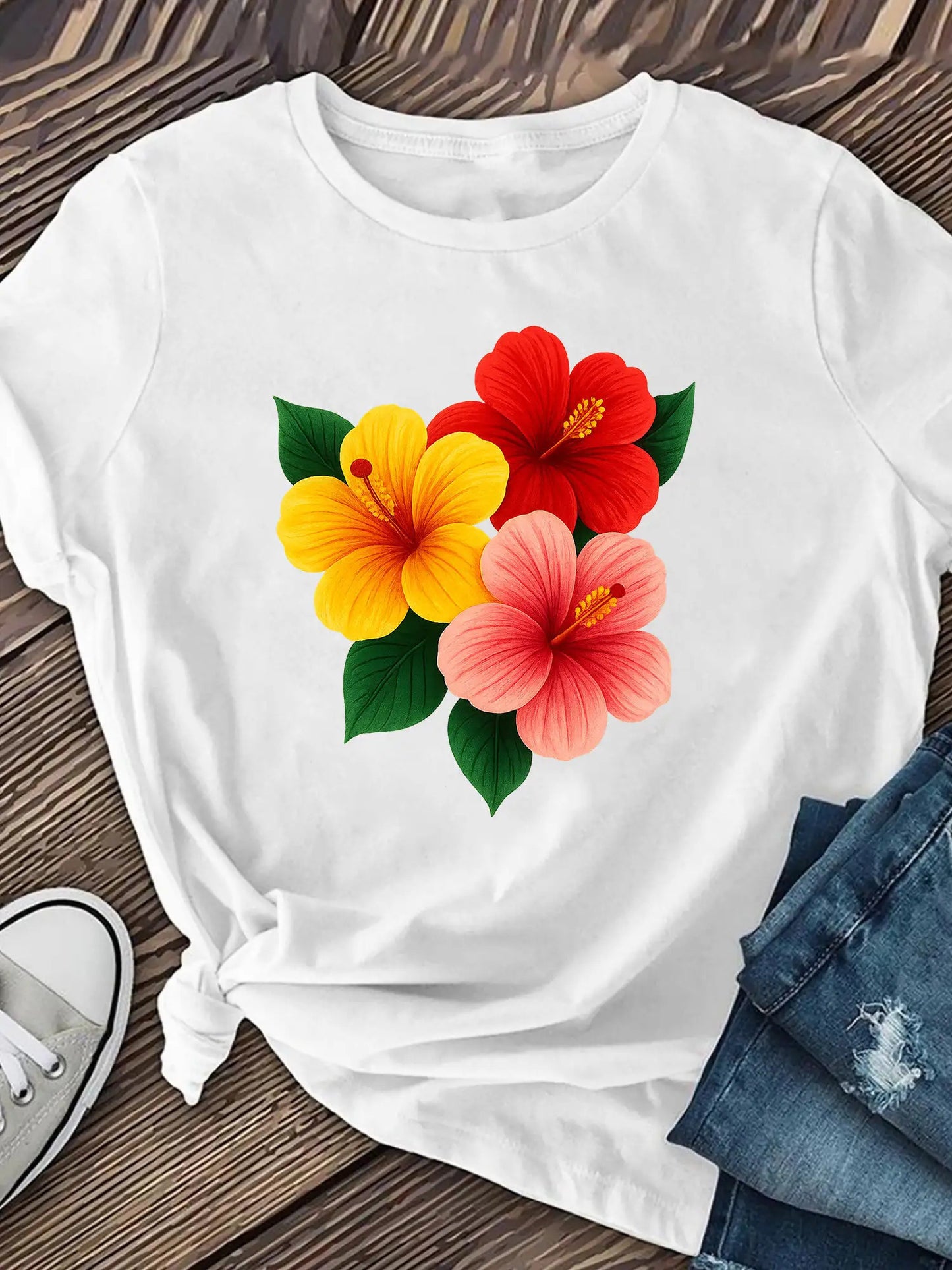 Bright Flower Casual Top
