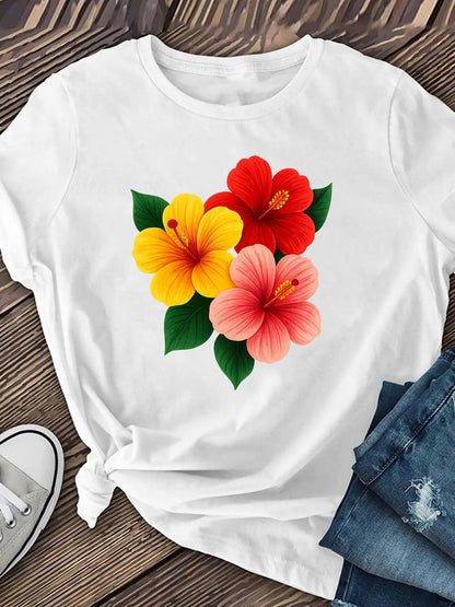 Bright Flower Casual Top