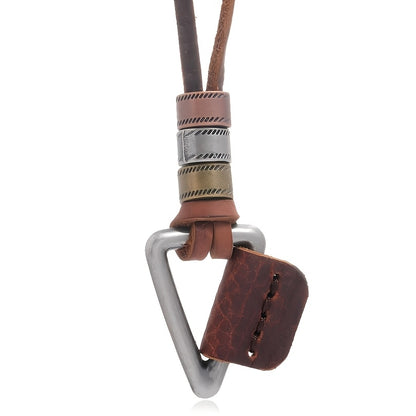 Leather Cowhide Necklace