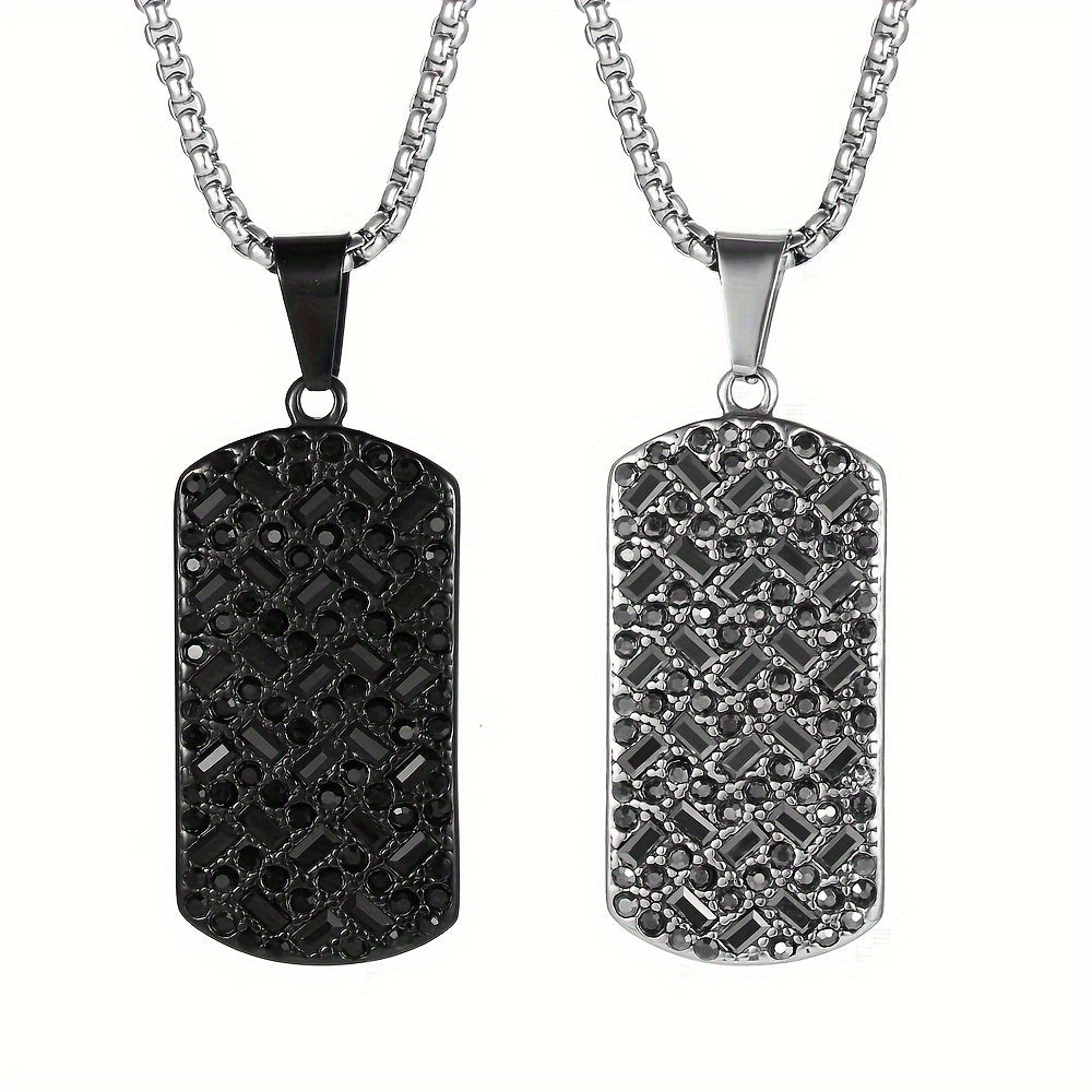 Luxury Black Stainless Steel Necklace