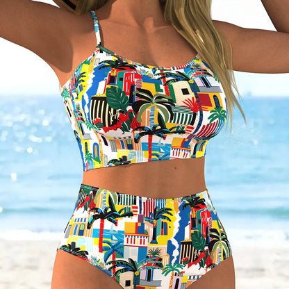 High Waist Bikini Set | Floral Print