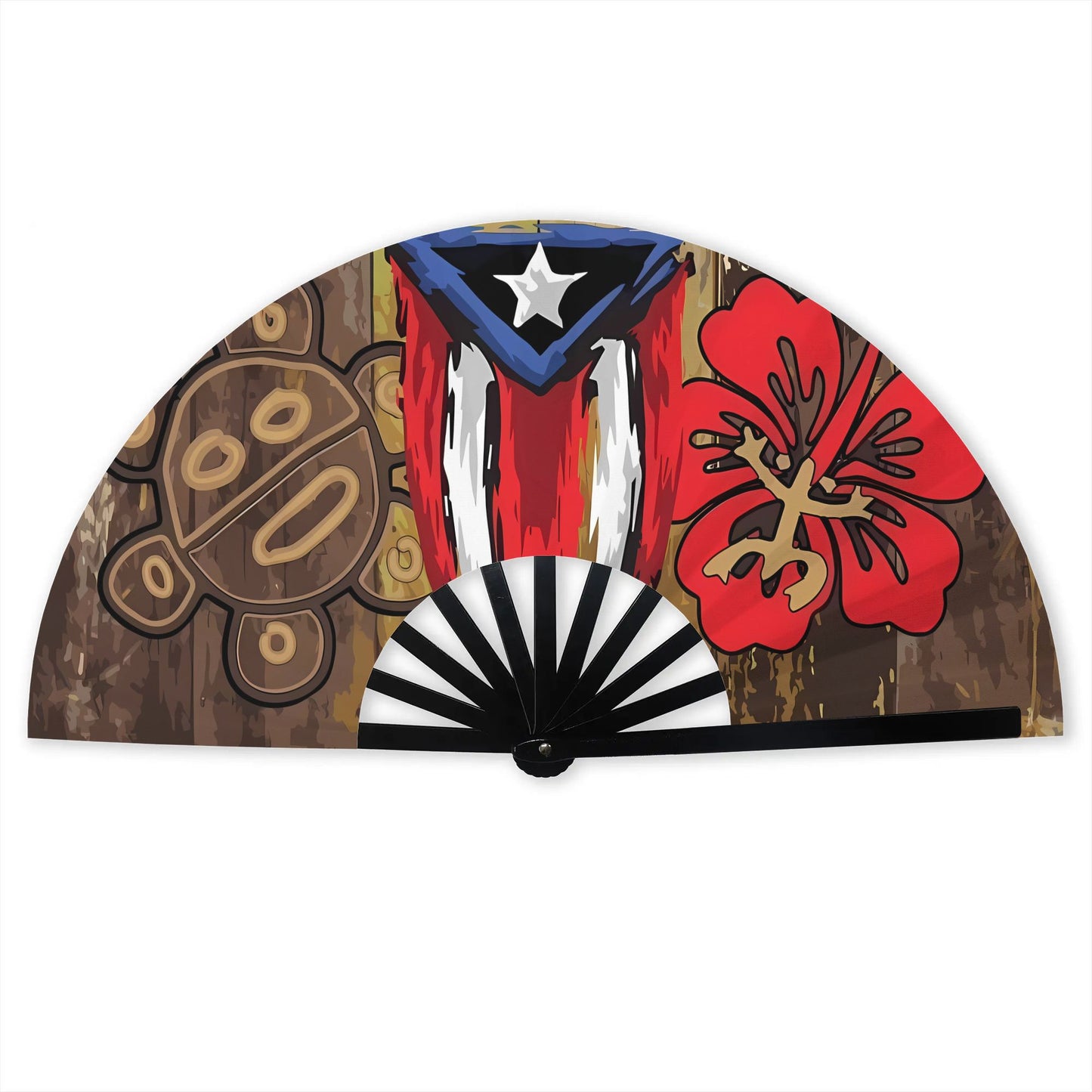 Beautiful Puerto Rico Folding Fan
