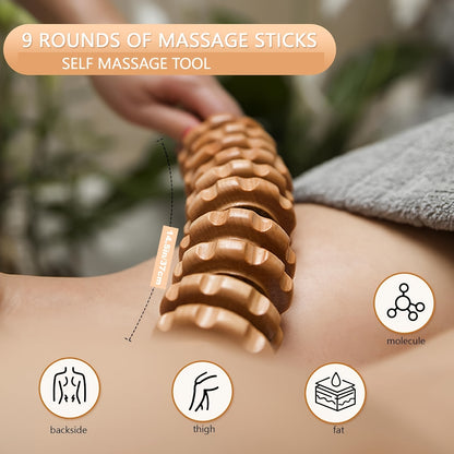 8-in-1 Wood Therapy Massage Tool Set
