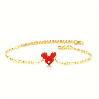 Disney Mickey Mouse Red Fashion Bracelet, Stylish and Eye-Catching, Perfect Gift for New Year, Christmas, and Birthday, Christmas Gift, Birthday Present, Stylish Accessory, Fashionable Bracelet, Durable Bracelet, Fashion Brac