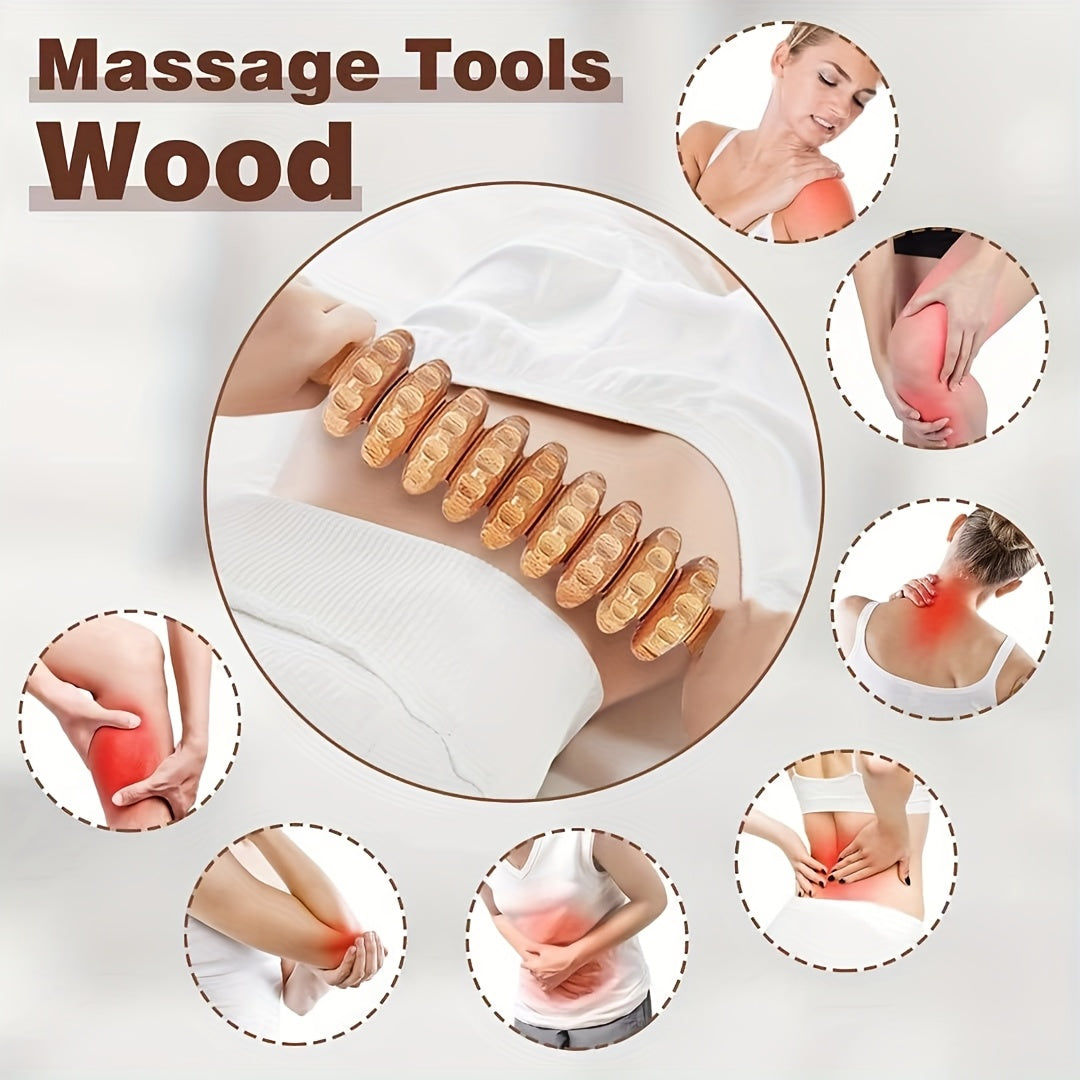 8-in-1 Wood Therapy Massage Tool Set
