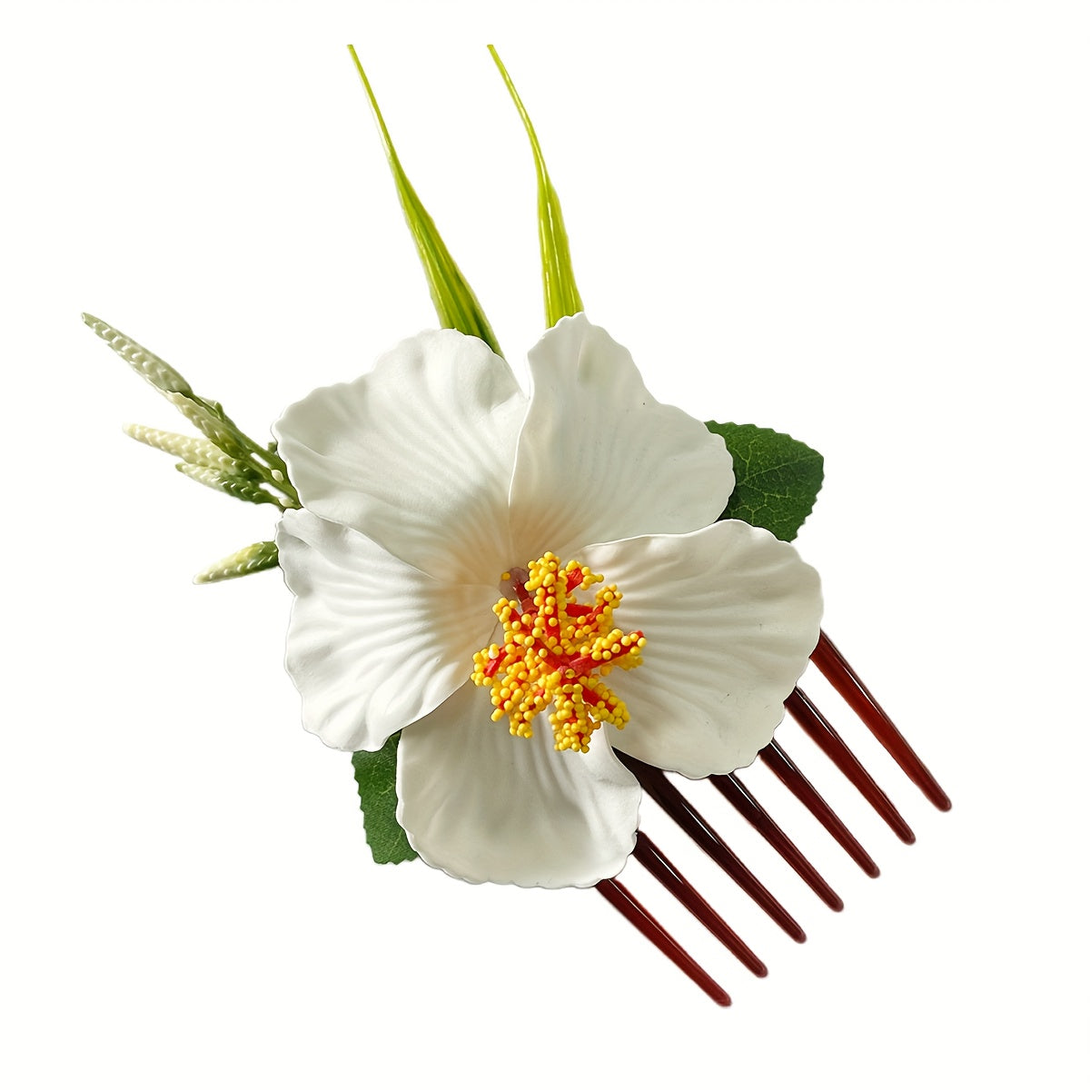 New Style Artificial Flower Long Hair Comb Hair Accessory