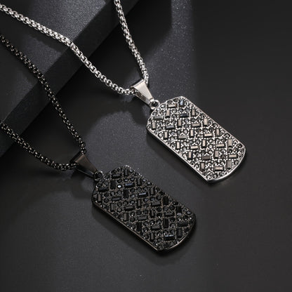 Luxury Black Stainless Steel Necklace
