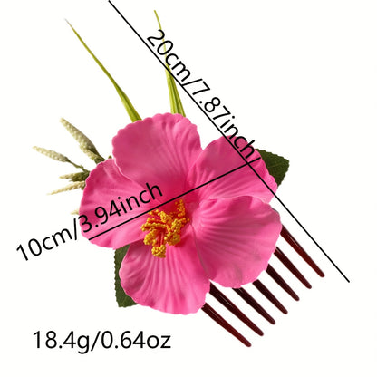 New Style Artificial Flower Long Hair Comb Hair Accessory