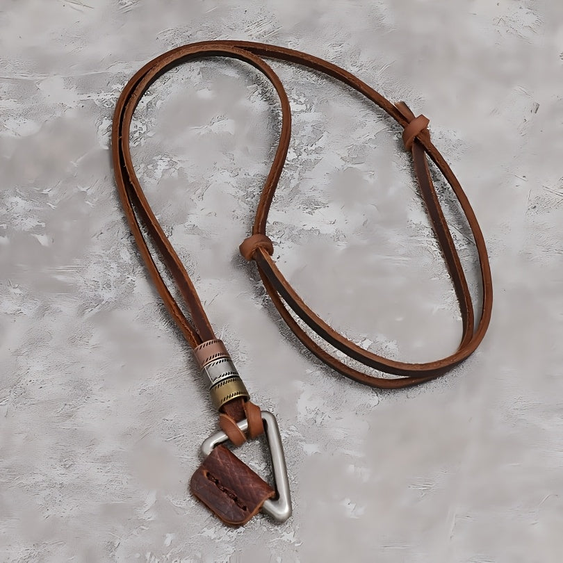Leather Cowhide Necklace