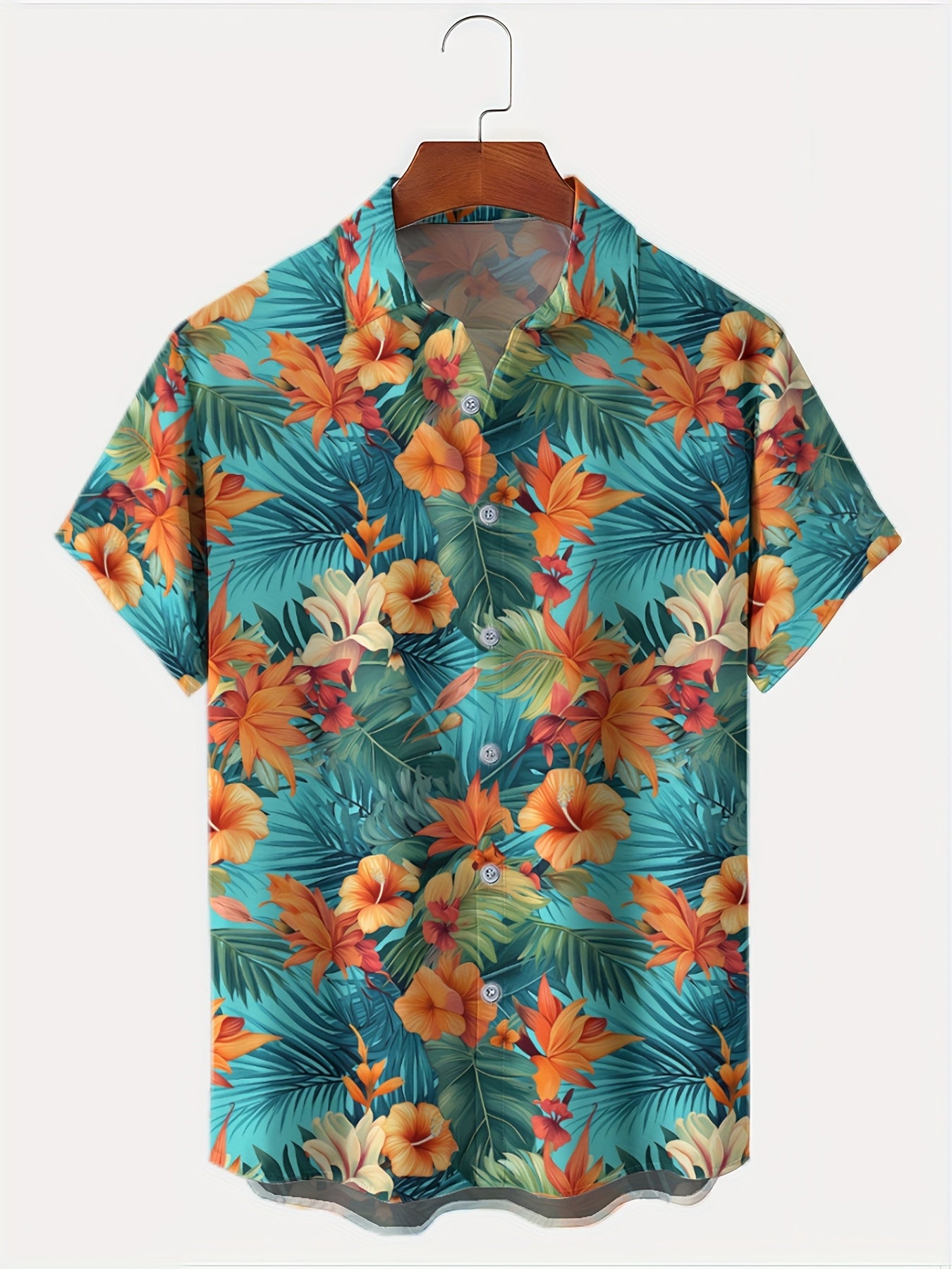 Palm Tree-style Short-sleeved Shirt