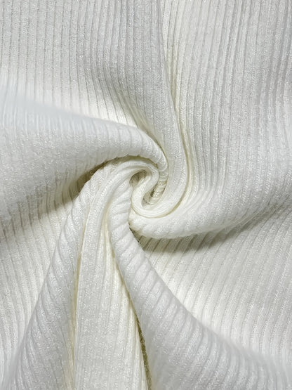 Elegant White High Neck Dress