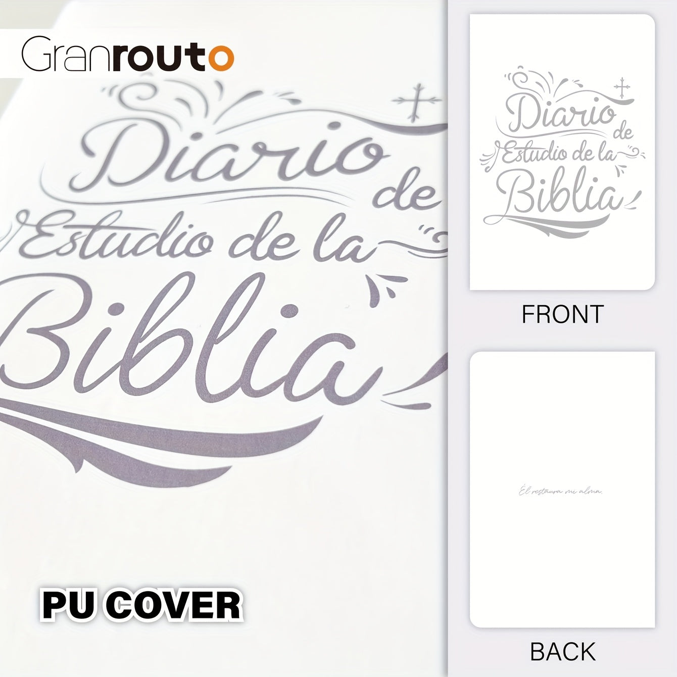 GRANROUTO Spanish Bible Study Journal - S.O.A.P Method Devotional Planner for Adults - Daily Scripture Notes & Prayer Reflections