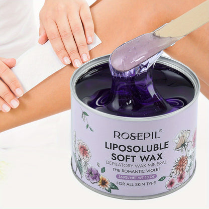 Natural Beeswax & Floral Soft Wax for Sensitive Light Beige - Low-Temperature Painless Hair Remova