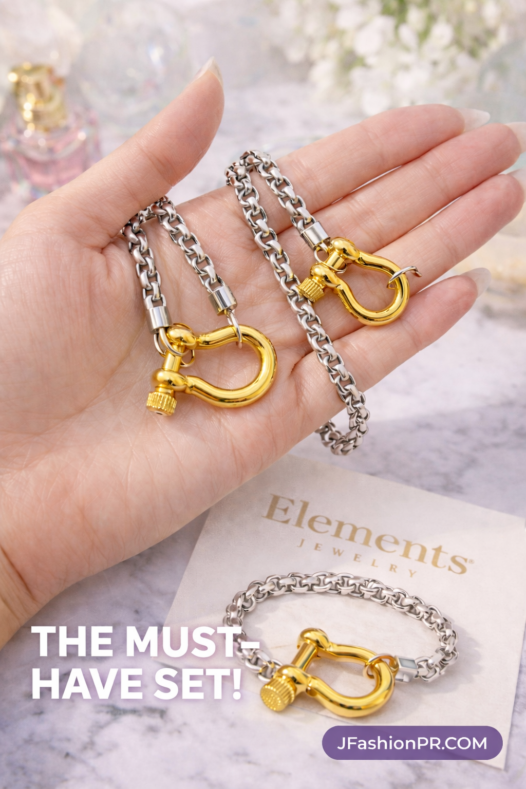 EJ Stainless Steel Irregular Bracelet