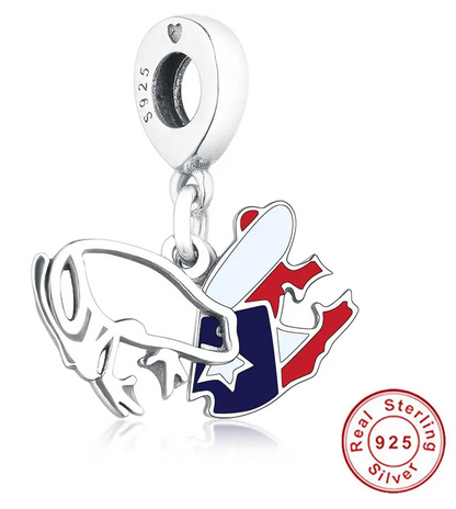 925 Silver Puerto Rico Flag