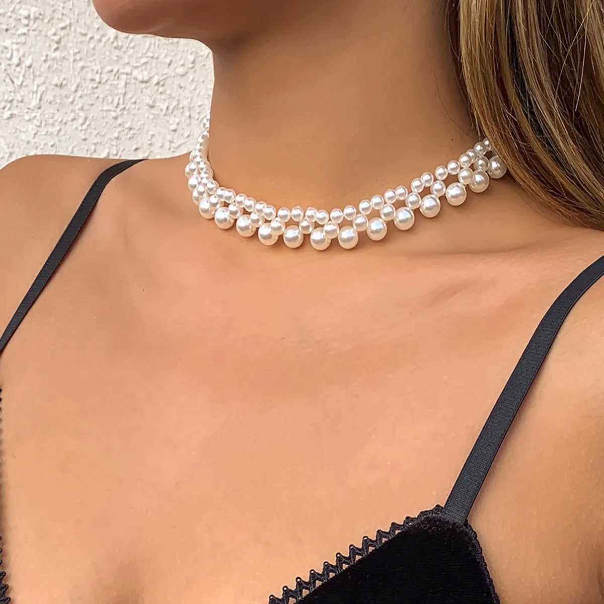 Boho Fashion Imitation Pearl Necklace