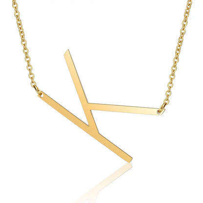 Initial Necklace 100% Stainless Steel