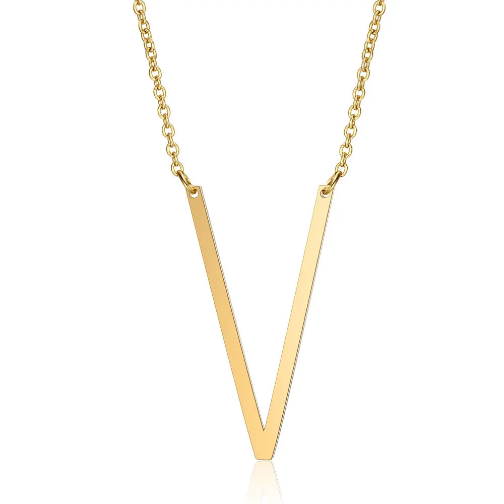 Initial Necklace 100% Stainless Steel