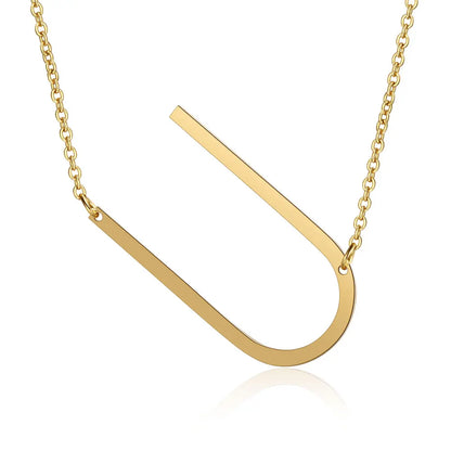 Initial Necklace 100% Stainless Steel